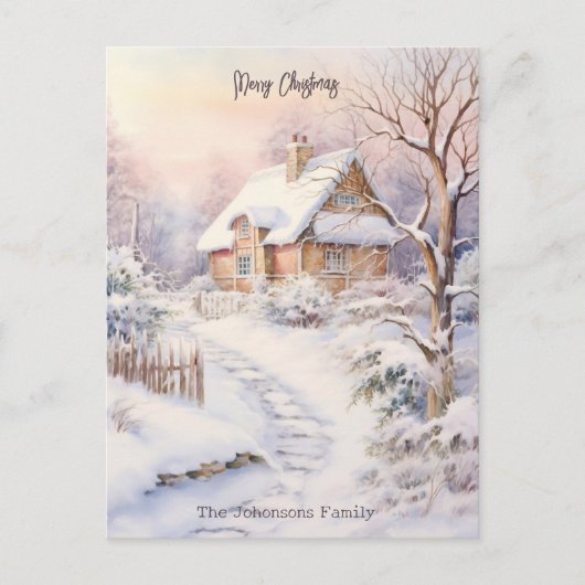 スノーウィーヴィレッジクリスマスパーティー ポストカード (正面)