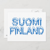 スノーウィー・フィンランドポストカカスタマイズード ポストカード (正面/裏面)