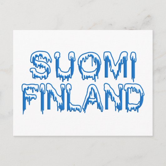 スノーウィー・フィンランドポストカカスタマイズード ポストカード (正面)