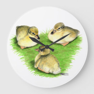 スノーウィー・マラード・アヒル ラージ壁時計