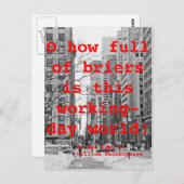 スノーウィー・マンハッタン ポストカード (正面/裏面)