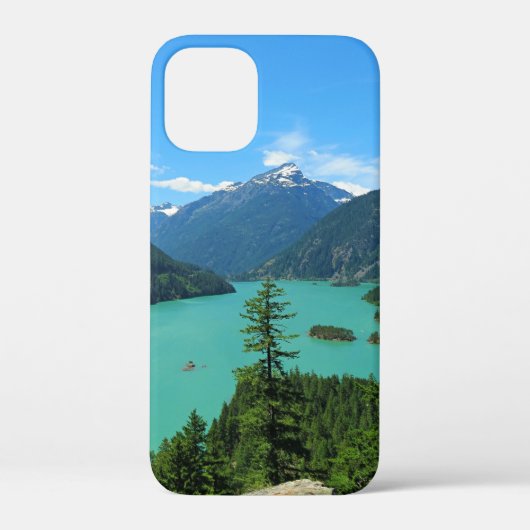 スノーウェイマウンテンターコイズレイクインワシントン Case-Mate iPhoneケース (裏面)