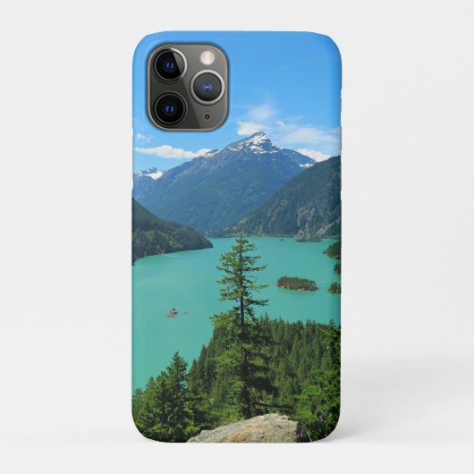 スノーウェイマウンテンターコイズレイクインワシントン Case-Mate iPhoneケース (裏)