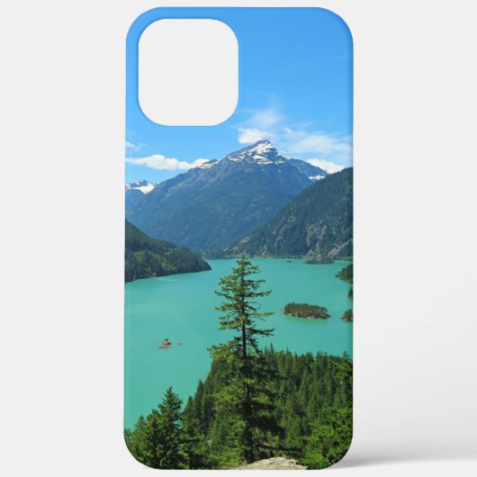 スノーウェイマウンテンターコイズレイクインワシントン Case-Mate iPhoneケース (裏面)