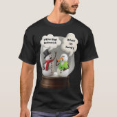 スノーウェイ・スノーマン・スノーグローブ Tシャツ (正面)