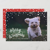 スノーウォフメリーマスハンドレット |休日の写真 シーズンカード (正面/裏面)