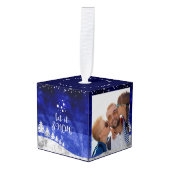 スノーウォレストイットスノー3フォトキューブオーナメント キューブオーナメント (正面アングル)