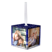 スノーウォレストイットスノー3フォトキューブオーナメント キューブオーナメント (裏面アングル)