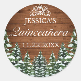 スノーウッドアンドフォレストカントリーパインティアラキンセアニェラ ラウンドシール