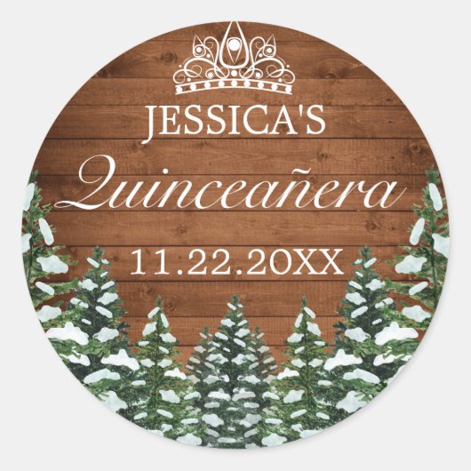 スノーウッドアンドフォレストカントリーパインティアラキンセアニェラ ラウンドシール (正面)