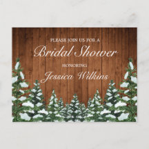 スノーウッドアンドフォレストカントリーパインブライダルシャワー