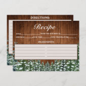 スノーウッドアンドフォレストカントリーパインレシピカード ポストカード (正面/裏面)