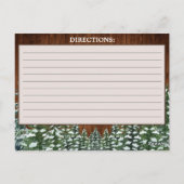 スノーウッドアンドフォレストカントリーパインレシピカード ポストカード (裏面)