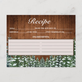 スノーウッドアンドフォレストカントリーパインレシピカード ポストカード