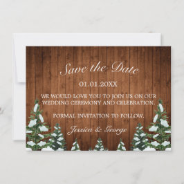 スノーウッドアンドフォレストカントリーパイン結婚ズ セーブザデート