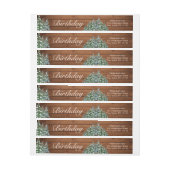 スノーウッドアンドフォレストカントリーパイン誕生日 ラップアラウンドラベル (シート)