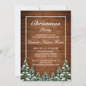 スノーウッドアンドフォレストルーラルパインクリスマスパーティー 招待状 (正面)