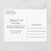 スノーウッドアンドフォレストルーラルパインスウィート16 案内ポストカード (裏面)