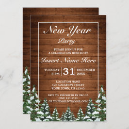 スノーウッドアンドフォレストルーラルパインニューイヤーパーティー 招待状