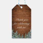 スノーウッドアンドフォレストルーラルパインバルミツワー ギフトタグ (裏面)