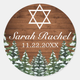 スノーウッドアンドフォレストルーラルパインバーバルミツワー ラウンドシール