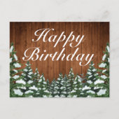 スノーウッドフォレストカントリーハッピーバースデーグリーティング 案内ポストカード (正面)