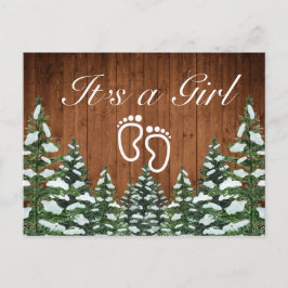 スノーウッド&フォレストカントリーパイン女の子 案内ポストカード