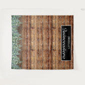 スノーウッド&フォレストキンセニェラの写真の背景 タペストリー (正面(横))