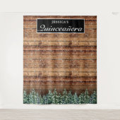 スノーウッド & フォレスト キンセアニエラ フォト背景 タペストリー (正面)