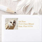 スノーウバーンフクロウ住所 シール (インサイチュ)