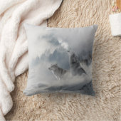 スノーウルフプリント クッション (ブランケット)