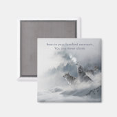 スノーウルフプリント マグネット (正面/裏面)