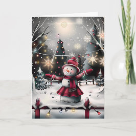 スノーウーマンホリデイ応援 シーズンカード