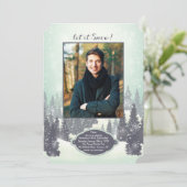 スノーウーランドスケープフォト招待状 招待状 (スタンド正面)