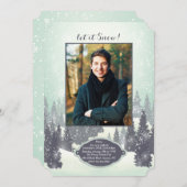 スノーウーランドスケープフォト招待状 招待状 (正面/裏面)