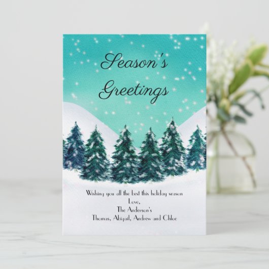 スノーエバーグリーンツリーズホリデーシーズンズグリーティング (スタンド正面)