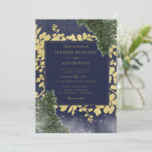 スノーエレガントウェディング招待状 招待状 (スタンド正面)