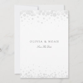 スノーエレガントフレークをスクリプトで日付カードを保存 案内状