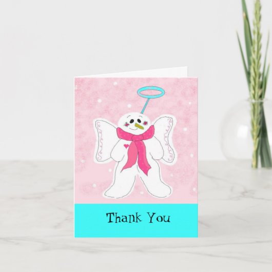 スノーエンジェルありがとう サンキューカード (正面)