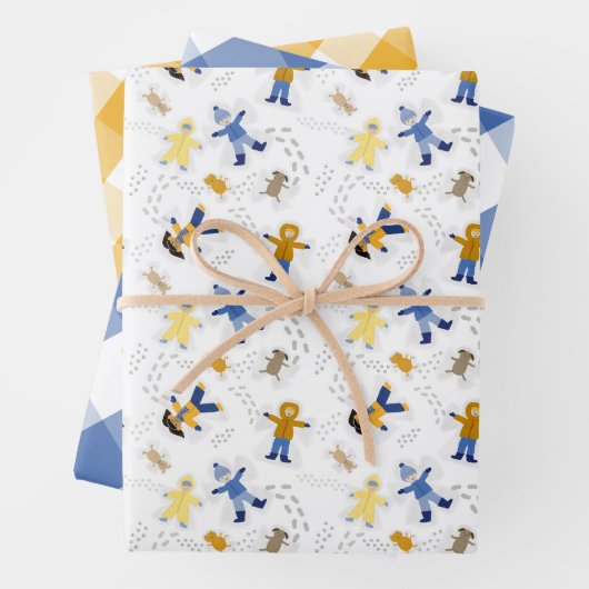 スノーエンジェルキッズラッピング紙シート ラッピングペーパーシート (インサイチュ)