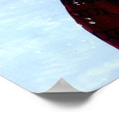 スノーエンジェルスウィンターフェアリーアートプリント ポスター (角)