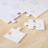 スノーエンジェルドッグおもしろいかわいいクリスマスホリデーおもしろい ジグソーパズル (側面)