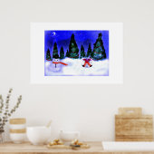 スノーエンジェルプリント ポスター (キッチン)