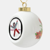 スノーエンジェルボールオーナメント セラミックボールオーナメント (右)