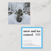 スノーエンジェル冬サービス スクエア名刺 (正面/裏面)