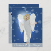 スノーエンジェル ノートカード (正面/裏面)