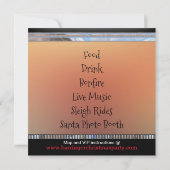 スノーエンジェル フェスティブ クリスマスパーティー 招待状 (裏面)