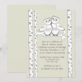 スノーオウルのアニバーサリー 招待状 (正面/裏面)
