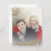 スノーオーバーレイメリークリスマスポストカード シーズンポストカード (正面/裏面)