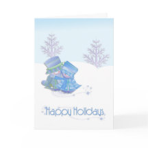 スノーカップルクリスマスカード